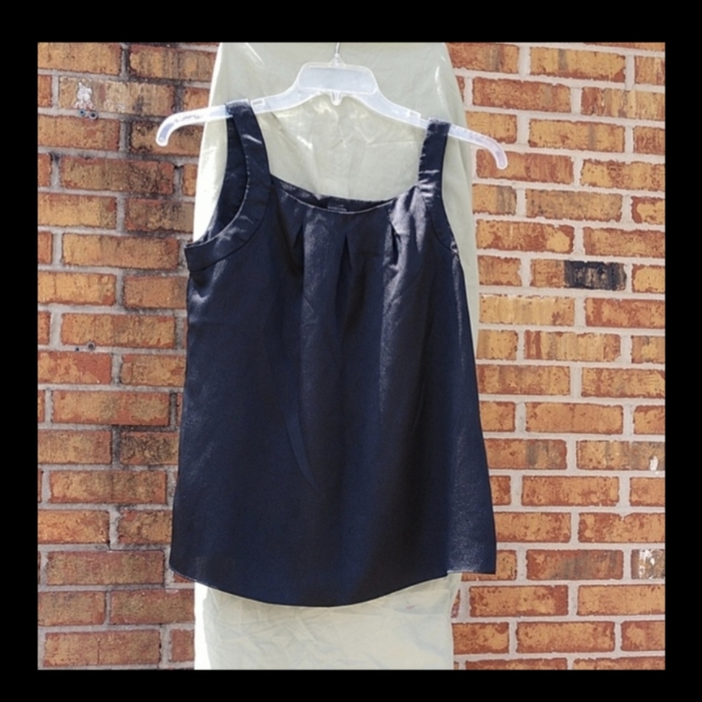 Madison Fancy Black Tank w/Side Zipper NWOT/Delicate/Lightweight